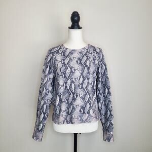 Paige Daytona Snake Print Sweatshirt Small